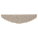 trappemåtter 15 stk. 65 x 21 x 4 cm lys beige halvrund store
