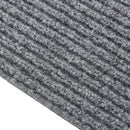 snavsbestandig tæppeløber 100x350 cm grå