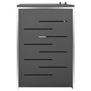 dobbelt skraldespandsskjuler 138x77,5x112,5 cm rustfrit stål