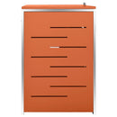 firedobbelt skraldespandsskjuler 276,5x77,5x112,5 rustfrit stål