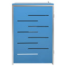 enkelt skraldespandsskjuler 69x77,5x112,5 cm rustfrit stål