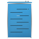 dobbelt skraldespandsskjuler 138x77,5x112,5 cm rustfrit stål
