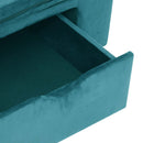 Hundesofa med opbevaring Turkis 75 x 50 x 38cm Plys
