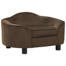hundesofa 67x47x36 cm plys brun