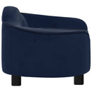 hundesofa 67x47x36 cm plys blå