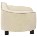 hundesofa 67x47x36 cm plys cremefarvet