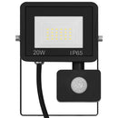 LED-projektør med sensor 20 W varm hvid