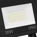 LED-projektør med sensor 20 W varm hvid