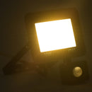 LED-projektør med sensor 30 W varm hvid