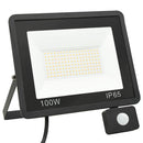 LED-projektør med sensor 100 W varm hvid
