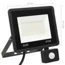 LED-projektør med sensor 50 W kold hvid