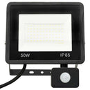 LED-projektør med sensor 50 W kold hvid