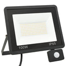 LED-projektør med sensor 100 W kold hvid