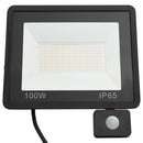 LED-projektør med sensor 100 W kold hvid