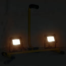 LED-projektør med håndtag 2x10 W varmt hvidt lys