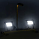 LED-projektør med håndtag 2x20 W koldt hvidt lys