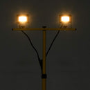 LED-projektør med stativ 2x10 W varm hvid