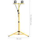 LED-projektør med stativ 2x10 W varm hvid