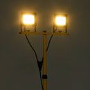 LED-projektør med stativ 2x50 W varm hvid