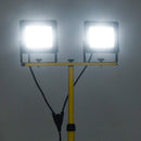 LED-projektør med stativ 2x100 W kold hvid