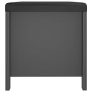opbevaringsboks med hynde 105x40x45 cm konstrueret træ grå