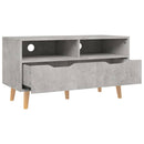 tv-bord 90x40x48,5 cm konstrueret træ betongrå