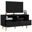 tv-bord 90x40x48,5 cm konstrueret træ sort højglans