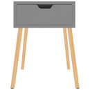 sengeborde 2 stk. 40x40x56 cm konstrueret træ grå