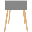 sengeborde 2 stk. 40x40x56 cm konstrueret træ grå
