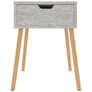 sengeborde 2 stk. 40x40x56 cm konstrueret træ betongrå
