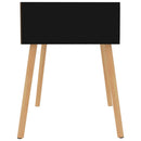 sengebord 40x40x56 cm konstrueret træ sort højglans