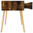 sengebord 40x40x56 cm konstrueret træ røget egetræsfarve