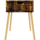 sengeborde 2 stk. 40x40x56 cm konstrueret træ røget eg