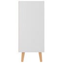 skænk 90x30x72 cm konstrueret træ hvid