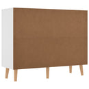 skænk 90x30x72 cm konstrueret træ hvid
