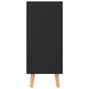 skænk 90x30x72 cm konstrueret træ sort