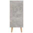 skænk 90x30x72 cm konstrueret træ betongrå