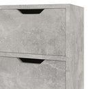 skænk 90x30x72 cm konstrueret træ betongrå