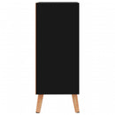 skænk 60x30x72 cm konstrueret træ sort højglans