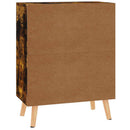 skænk 60x30x72 cm konstrueret træ røget egetræsfarve
