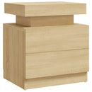 sengebord 45x35x52 cm konstrueret træ sonoma-eg
