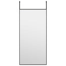 dørspejl 30x60 cm glas og aluminium sort