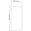 dørspejl 30x60 cm glas og aluminium sort