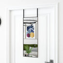dørspejl 30x80 cm glas og aluminium sort