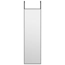 dørspejl 30x100 cm glas og aluminium sort