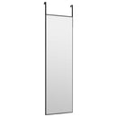 dørspejl 30x100 cm glas og aluminium sort