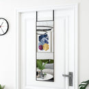 dørspejl 30x100 cm glas og aluminium sort