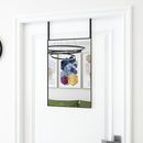 dørspejl 40x60 cm glas og aluminium sort