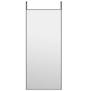 dørspejl 40x100 cm glas og aluminium sort