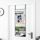 dørspejl 40x100 cm glas og aluminium sort